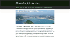 Desktop Screenshot of alexander-law.com