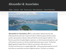 Tablet Screenshot of alexander-law.com